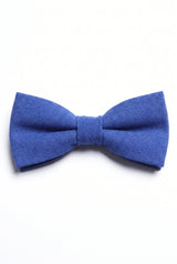 Gravata borboleta dupla azul royal masculina