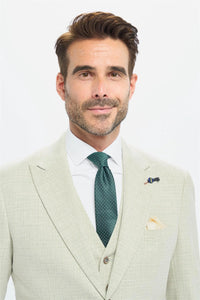 Blazer masculino verde sálvia de corte ajustado
