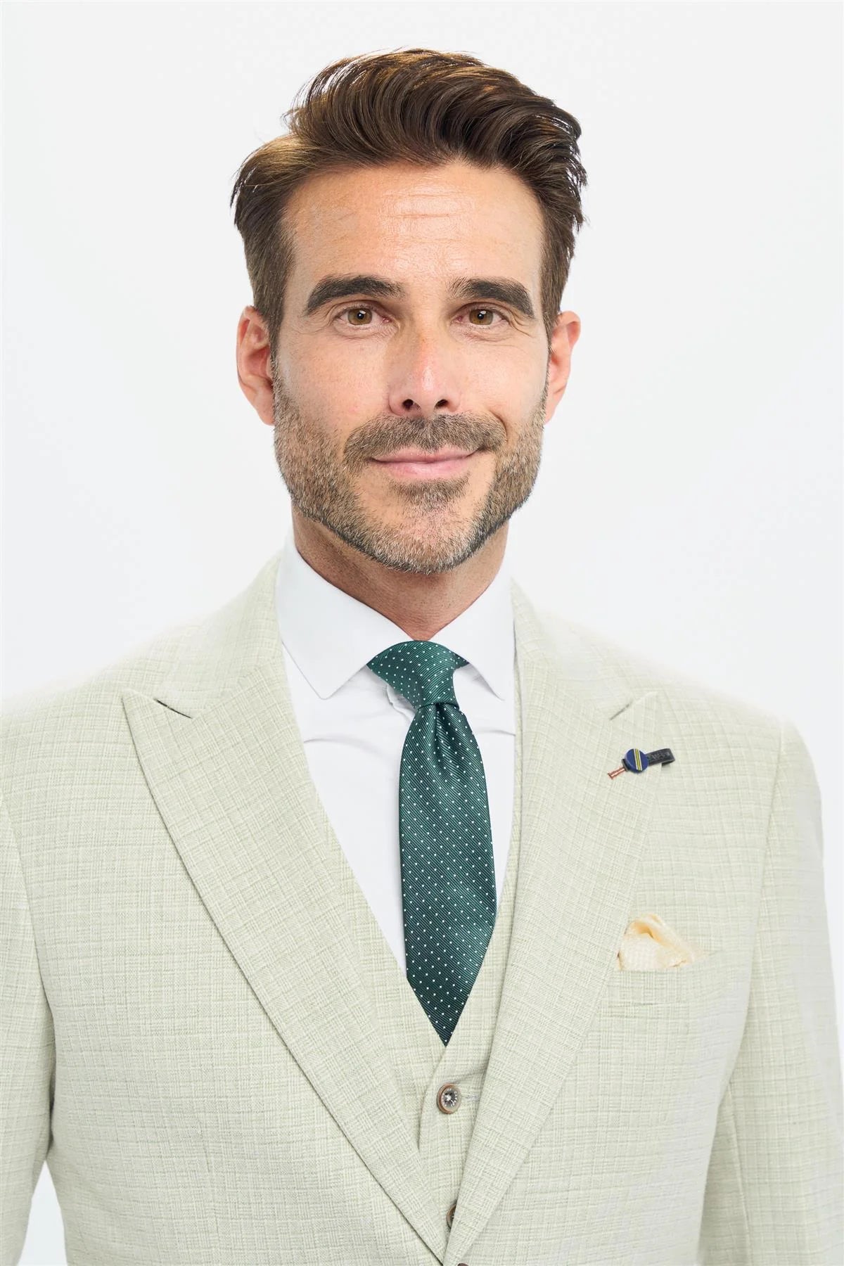 Blazer masculino verde sálvia de corte ajustado