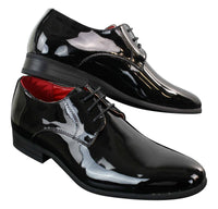 Sapatos sociais masculinos de verniz brilhante