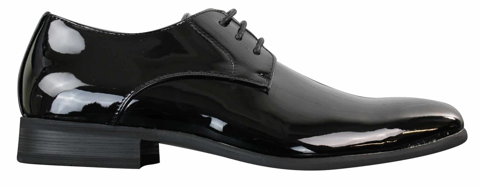 Sapatos sociais masculinos de verniz brilhante