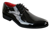 Sapatos sociais masculinos de verniz brilhante