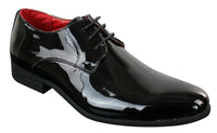 Sapatos sociais masculinos de verniz brilhante