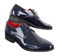 Sapatos sociais masculinos de verniz brilhante