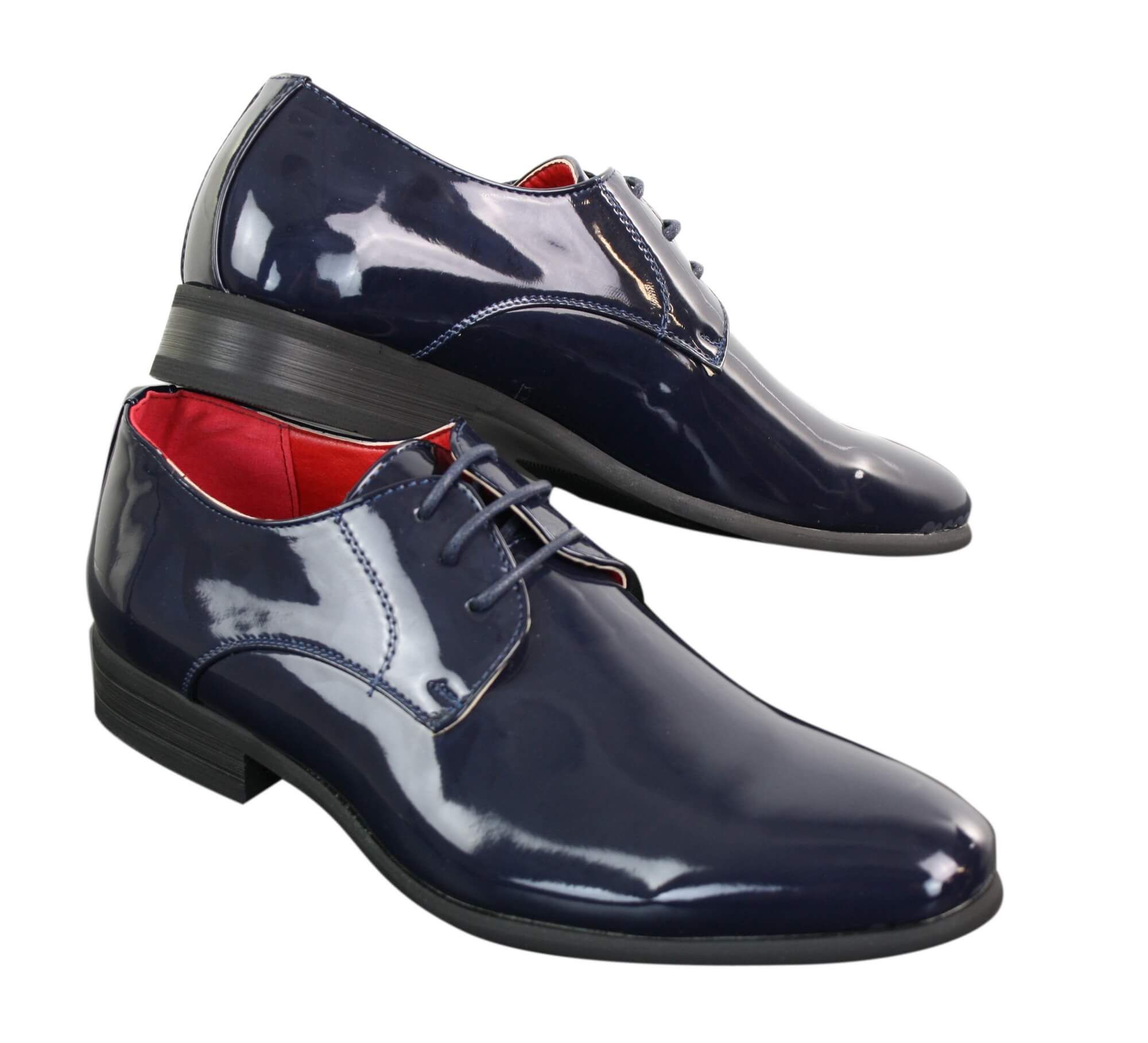 Sapatos sociais masculinos de verniz brilhante