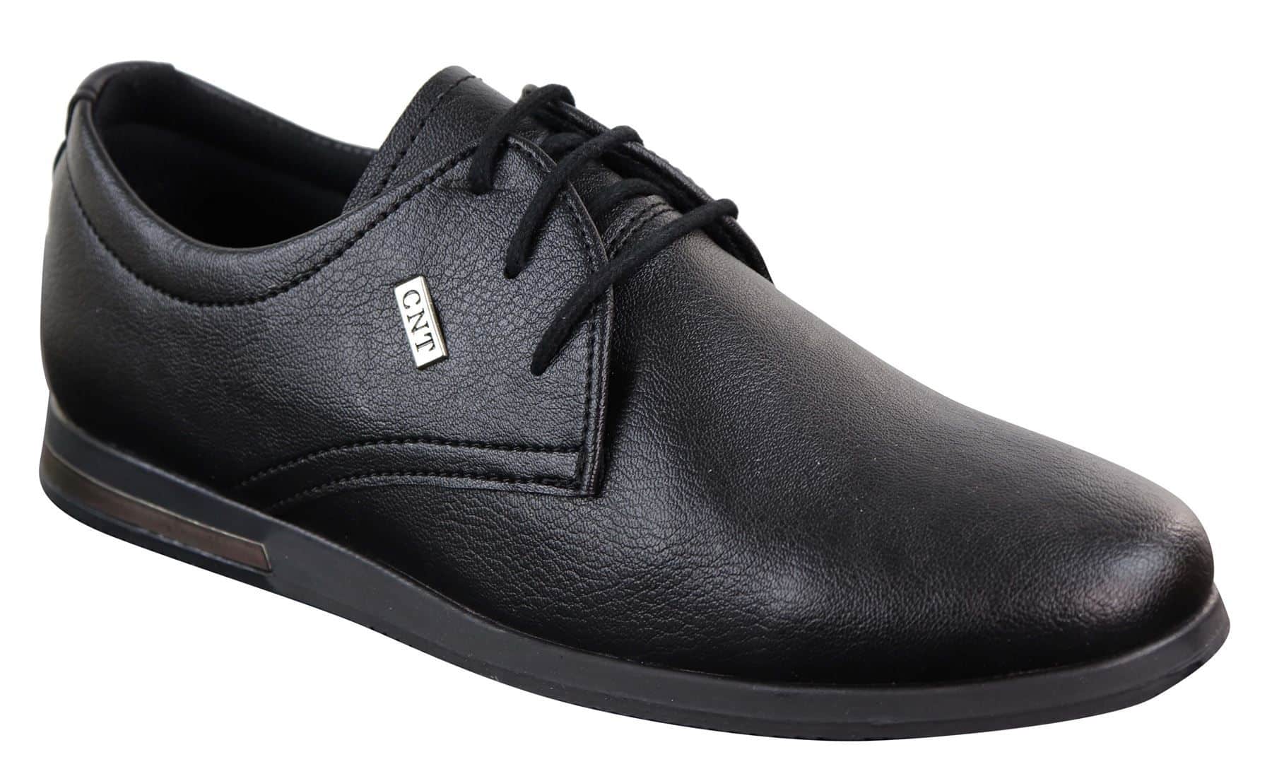 Sapatos masculinos casuais elegantes em couro PU