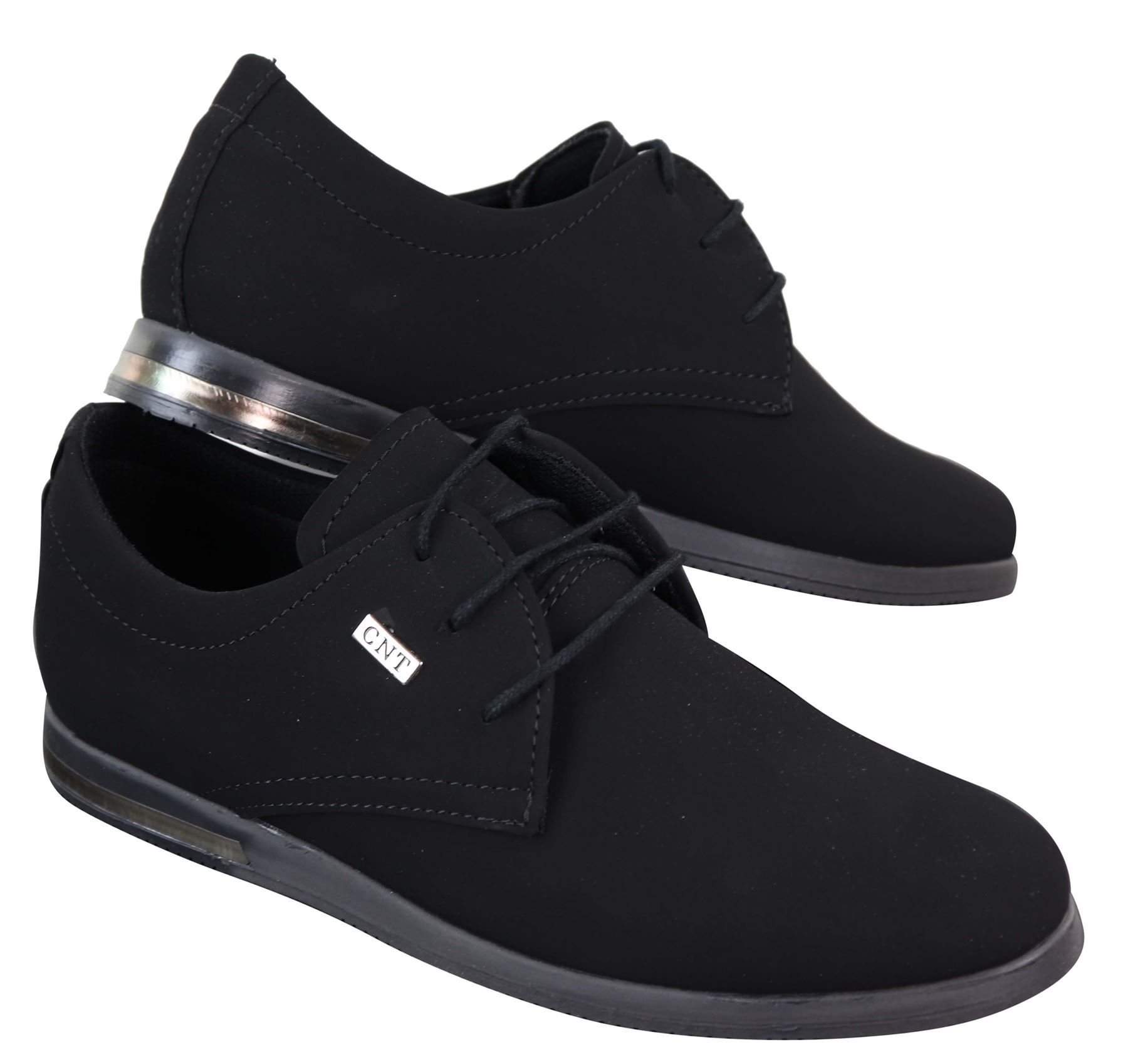 Sapatos masculinos casuais elegantes em couro PU