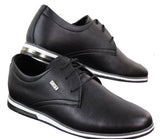 Sapatos masculinos casuais elegantes em couro PU