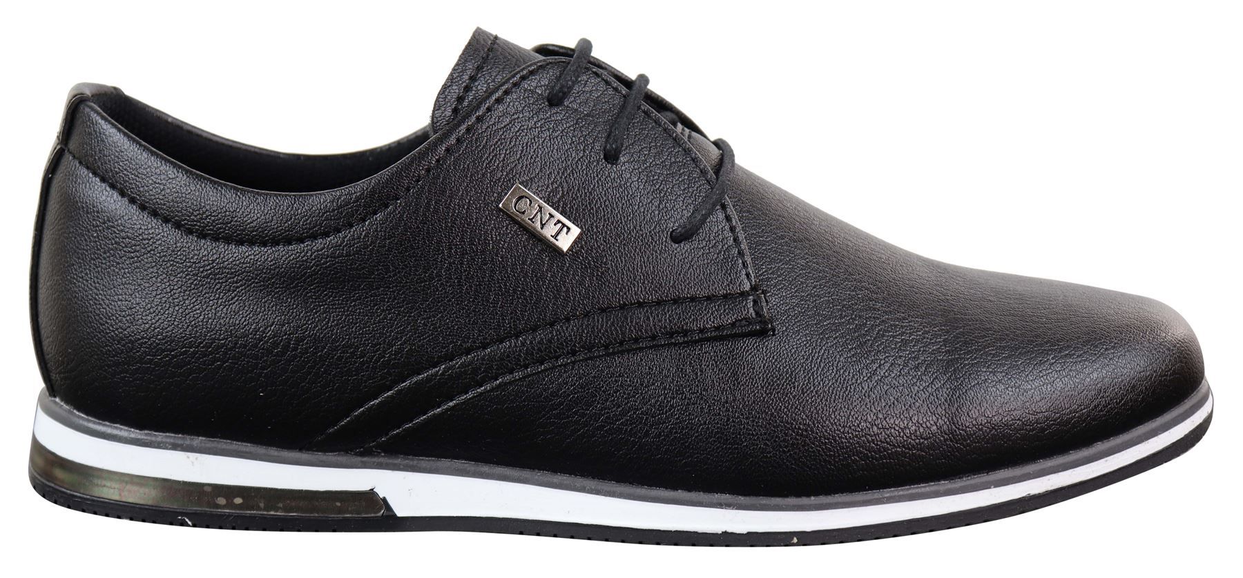Sapatos masculinos casuais elegantes em couro PU