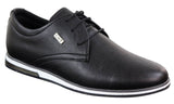 Sapatos masculinos casuais elegantes em couro PU