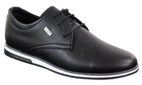 Sapatos masculinos casuais elegantes em couro PU
