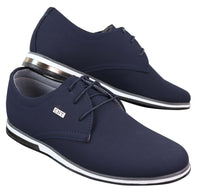 Sapatos masculinos casuais elegantes em couro PU