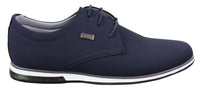 Sapatos masculinos casuais elegantes em couro PU