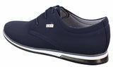 Sapatos masculinos casuais elegantes em couro PU