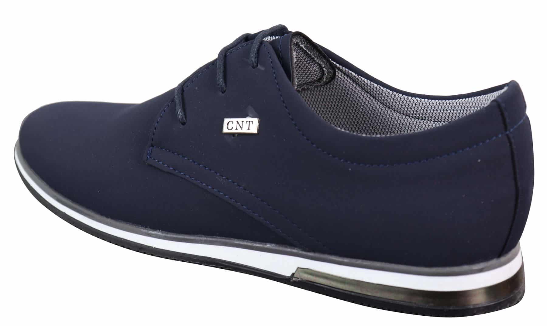 Sapatos masculinos casuais elegantes em couro PU