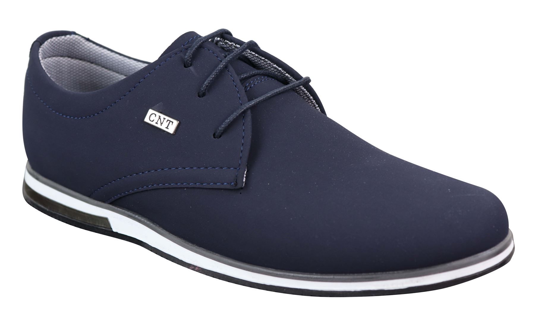 Sapatos masculinos casuais elegantes em couro PU