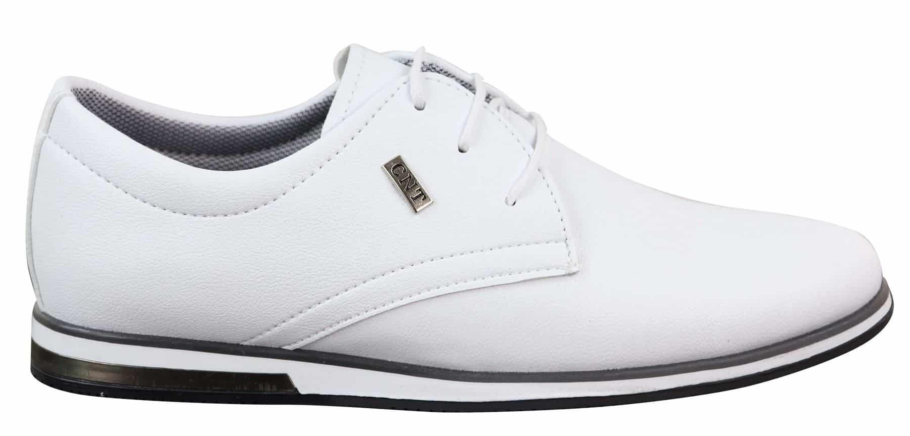 Sapatos masculinos casuais elegantes em couro PU