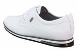Sapatos masculinos casuais elegantes em couro PU
