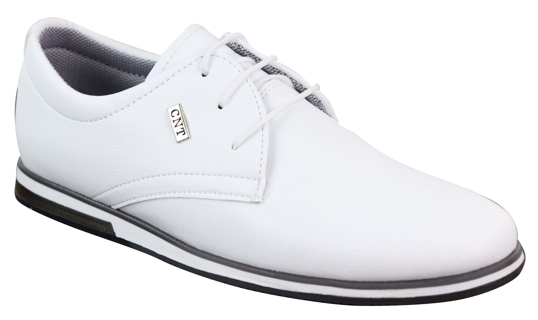 Sapatos masculinos casuais elegantes em couro PU