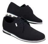 Sapatos masculinos casuais elegantes em couro PU