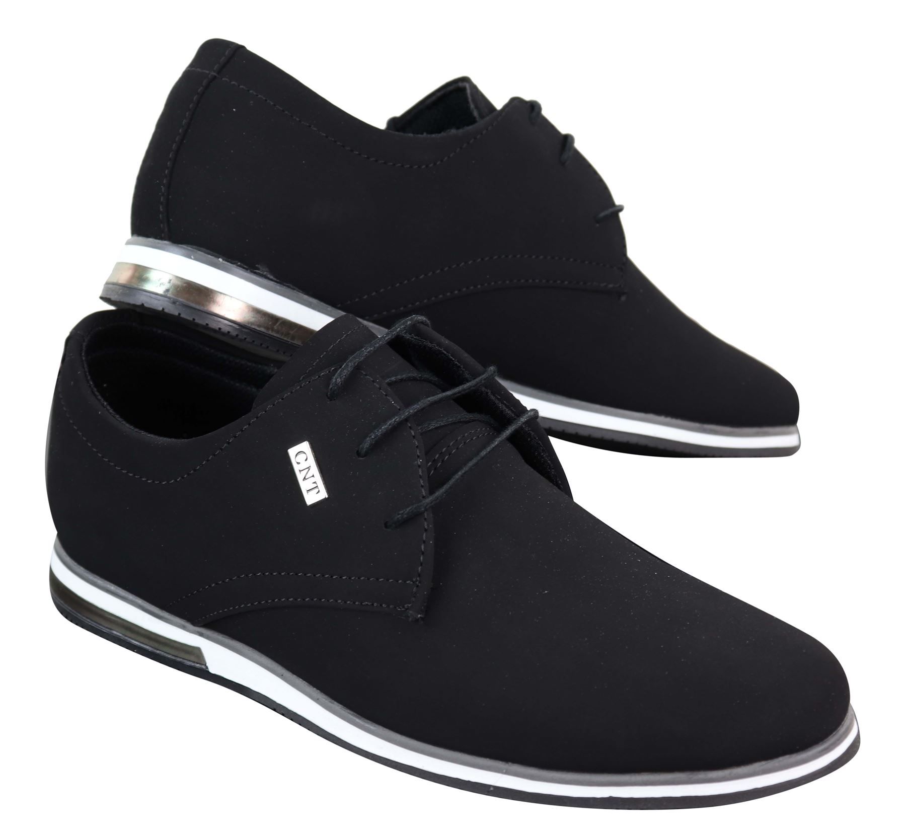 Sapatos masculinos casuais elegantes em couro PU