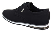 Sapatos masculinos casuais elegantes em couro PU