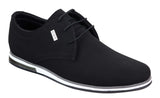 Sapatos masculinos casuais elegantes em couro PU