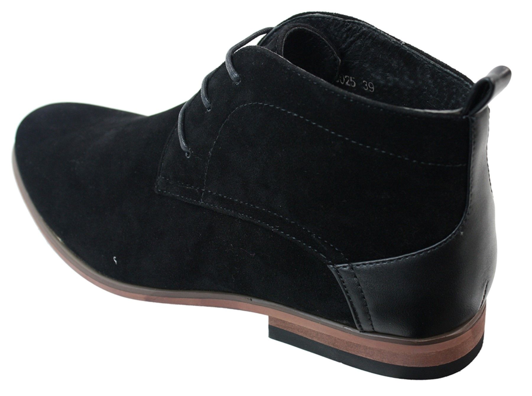 Botas masculinas de camurça estilo deserto, cano curto, nas cores vermelho, cinza, marrom e azul. Elegantes e casuais, em couro com cadarço.