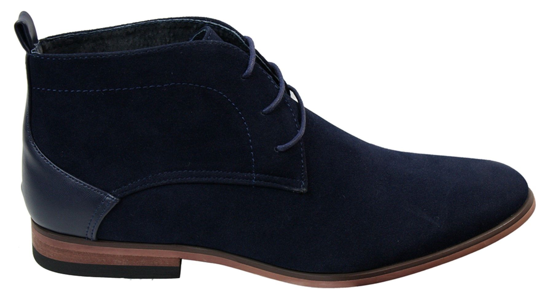 Botas masculinas de camurça estilo deserto, cano curto, nas cores vermelho, cinza, marrom e azul. Elegantes e casuais, em couro com cadarço.