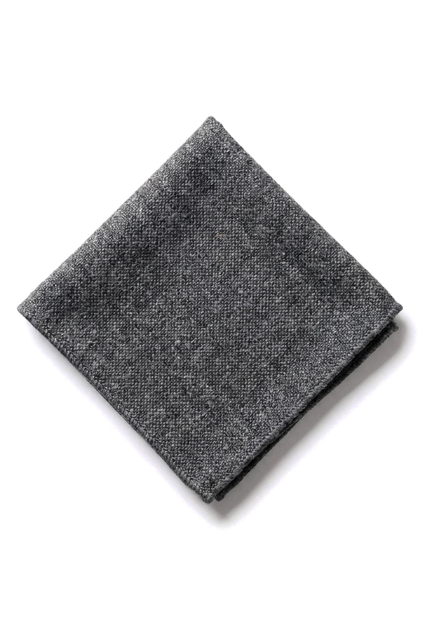 Conjunto de gravata e lenço de bolso masculino - Tweed cinza STZ23, tamanho único