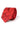 Conjunto de gravata e lenço de bolso masculino formal com estampa floral - Vermelho