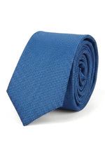Conjunto de gravata e lenço de bolso masculino formal, cor sólida - Azul
