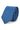 Conjunto de gravata e lenço de bolso masculino formal, cor sólida - Azul