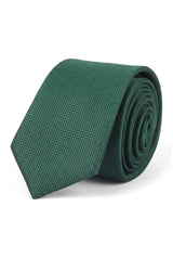 Conjunto de gravata e lenço de bolso masculino formal liso - Verde