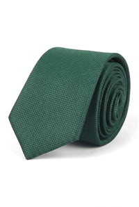 Conjunto de gravata e lenço de bolso masculino formal liso - Verde