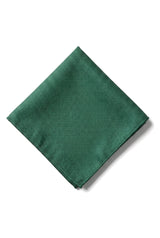 Conjunto de gravata e lenço de bolso masculino formal liso - Verde