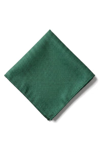 Conjunto de gravata e lenço de bolso masculino formal liso - Verde