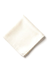 Conjunto de gravata e lenço de bolso masculino formal, cor marfim.
