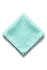 Conjunto de gravata e lenço de bolso masculino formal, cor menta.