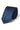 Conjunto de gravata e lenço de bolso masculino formal com estampa floral - Azul-marinho
