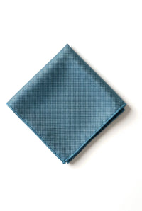 Conjunto de gravata e lenço de bolso masculino formal, cor turquesa.