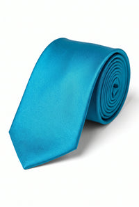 Conjunto de gravata turquesa masculina