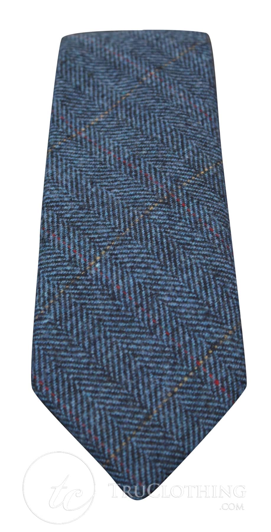 Gravatas masculinas Marc Darcy em tweed espinha de peixe texturizado, estilo clássico vintage retrô Deon.