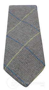 Gravata masculina Marc Darcy em tweed espinha de peixe texturizada, estilo clássico vintage retrô DX7