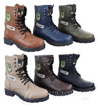 Botas de cano curto estilo exército americano para homem