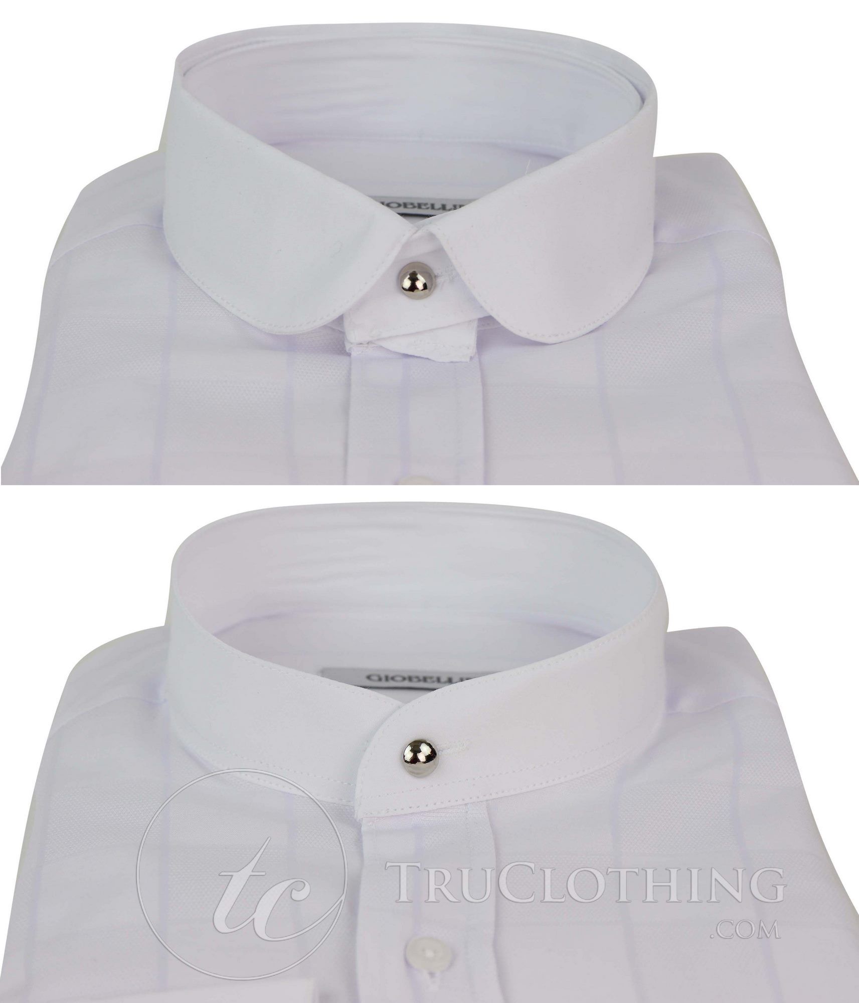 Camisa masculina vintage com estampa xadrez e gola removível.