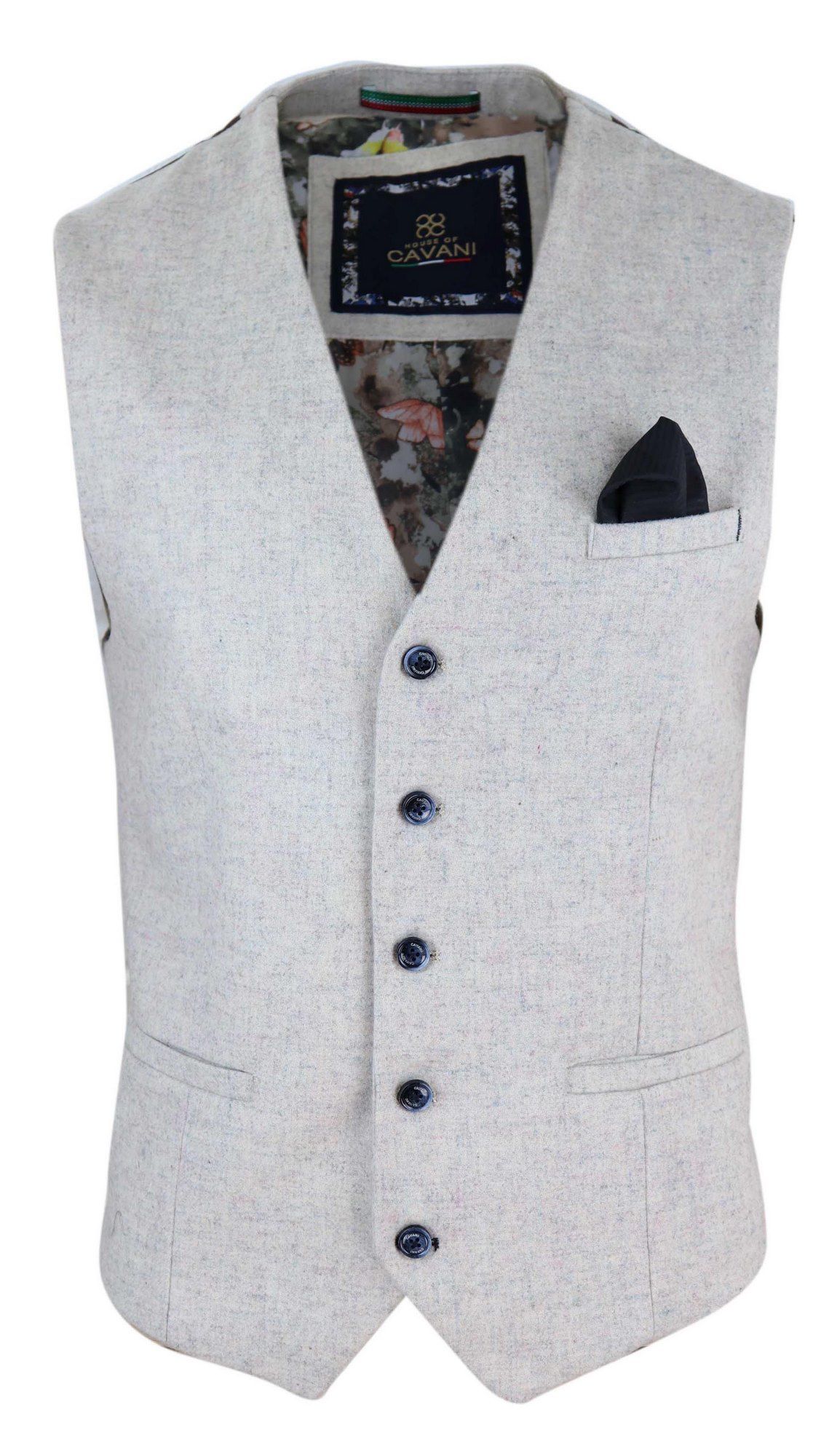 Colete masculino vintage creme com relógio de bolso