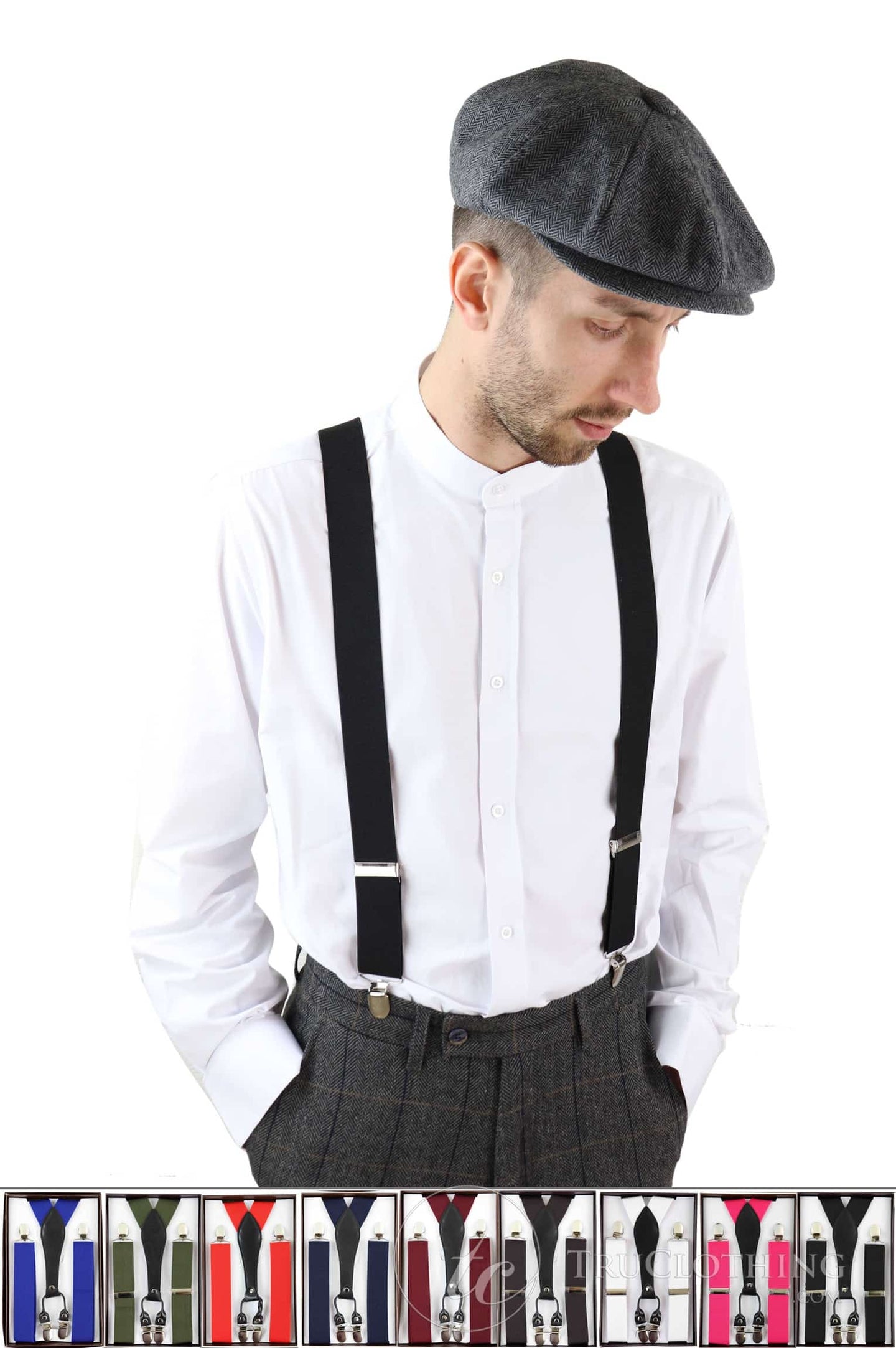 Suspensórios/Cintas Suspensórias Vintage Masculinas - Várias Cores