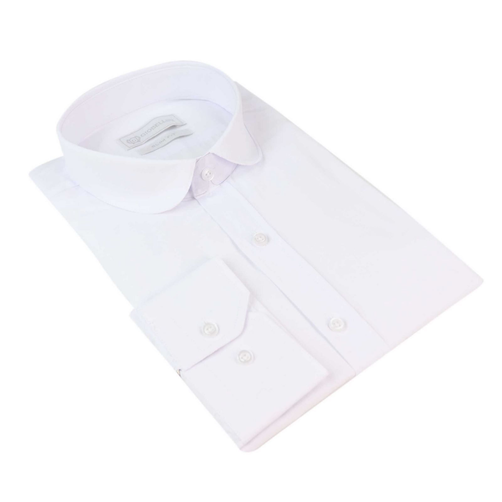 Camisa masculina branca com gola club