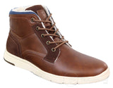 Botas masculinas de inverno em couro PU